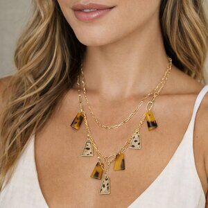 Golden Prairie Charm Necklace